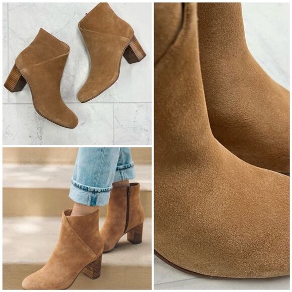 Soludos Midheel Venetian Booties In Tan - Picture 1 of 5